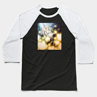 Glowing butterfly girl Baseball T-Shirt